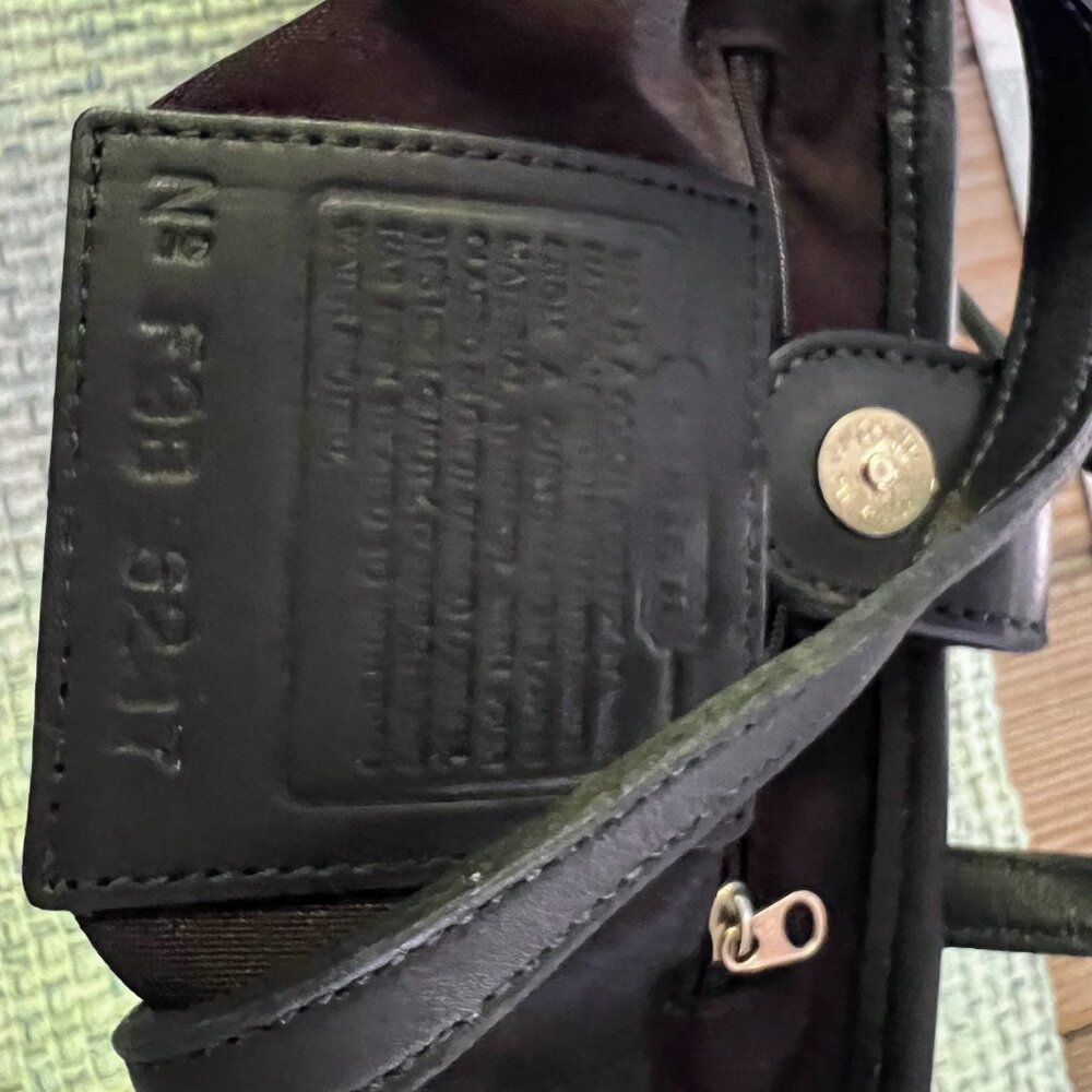 Vintage Coach 6237 Black Mini Tote – Neoprene & Leather - Picture 4 of 6